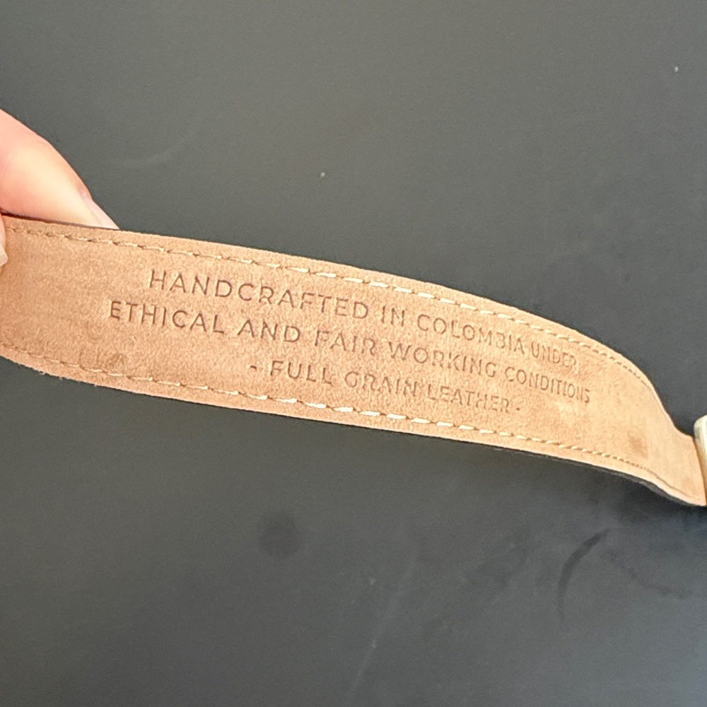Beckett Simonon Iris Pebbled Leather Belt - Picture 7 of 12
